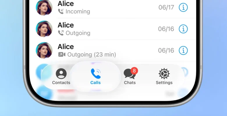 Telegram tüm iOS sürümleri için Liquid Glass dizaynına geçti