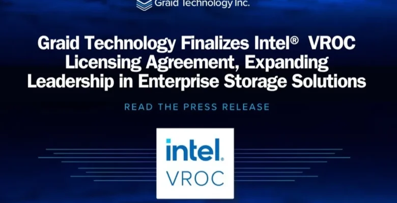 Graid Technology, Intel VROC lisans anlaşmasını tamamladı… Graid, kurumsal depolamada liderliği genişletiyor