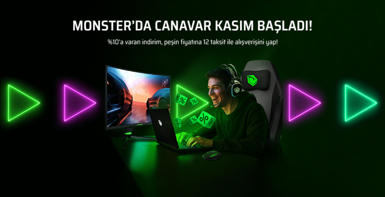 Kasım ayında Monster’dan canavar üzere indirim