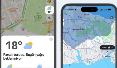 Yandex Maps’e gerçek zamanlı hava durumu tahminleri geldi
