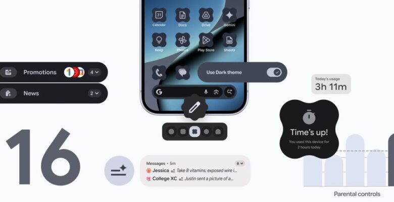Android 16 orijinal özellikler ile geldi