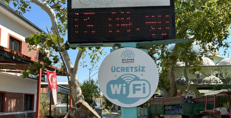 Bursa Nilüfer’de ücretsiz internet noktası 40’a ulaştı