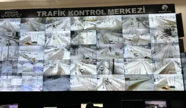 Gaziantep’te karla mücadele yapay zeka destekli yürütülüyor