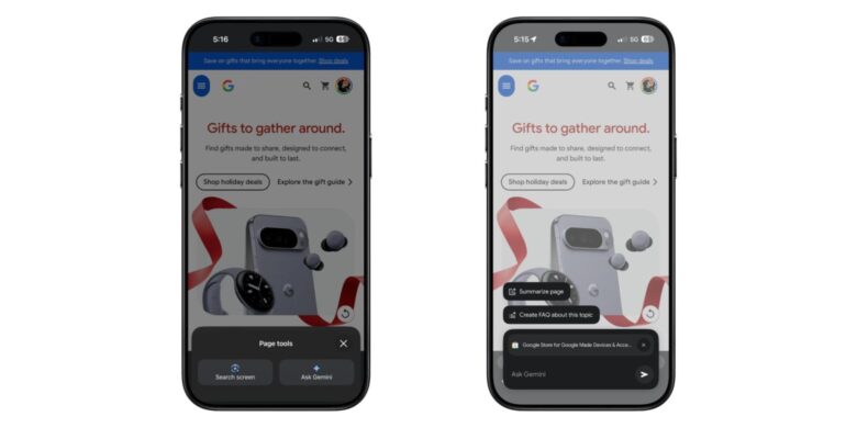 iPhone Chrome uygulaması Gemini dayanağı aldı