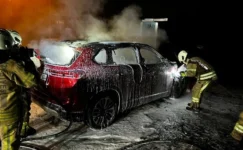 Togg T10X Sarıyer’de şarj sırasında yandı!