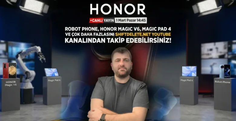 HONOR’un Çığır Açan Robot Phone, Magic V6 ve Magic Pad 4 Modelleri Canlı Yayında!