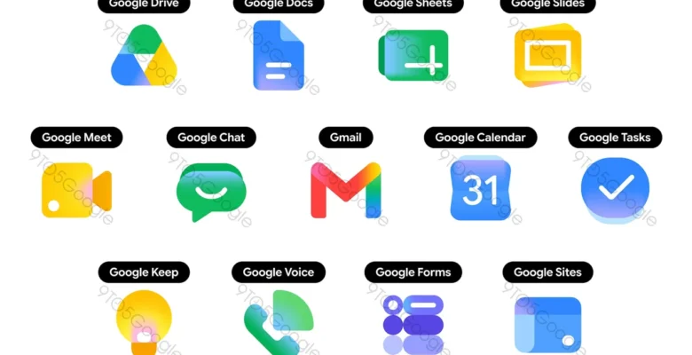 Google Uygulama İkonları Baştan Aşağı Değişiyor!