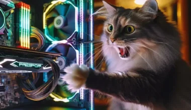 Kedi RTX 4090 Yanarken Sahibini Uyardı!