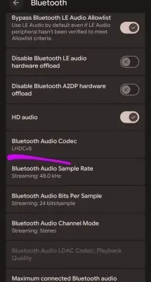 Android 17 ile LHDC v5 Desteği Geldi