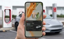 Tesla Android Uygulamasına Canlı Şarj Takibi Özelliği Geliyor