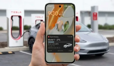 Tesla Android Uygulamasına Canlı Şarj Takibi Özelliği Geliyor