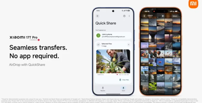 Xiaomi 17T Serisi Apple AirDrop Desteği Sunuyor