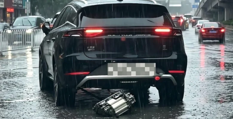 Motoru Düşen BYD Otomobili Ortalığı Karıştırdı