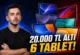 20.000 TL Altına Satın Alınabilecek Fiyat Performans 6 Tablet!