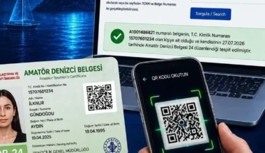 Amatör Denizci Belgelerinde QR kod dönemi başladı