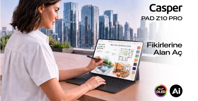 Casper PAD Z10 Pro Duyuruldu – Laptop Gibi Tablet
