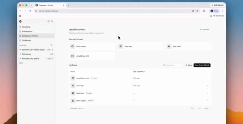 Cursor Yeni Platformu Origin ile GitHub’a Rakip Oldu