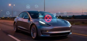 Tesla FSD Kaza Yaptı: Araç İkiye Bölündü