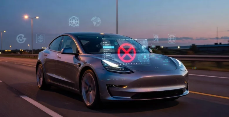 Tesla FSD Kaza Yaptı: Araç İkiye Bölündü