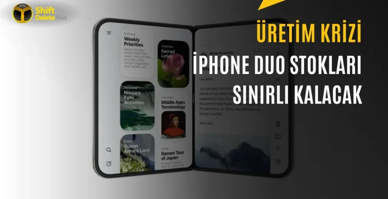 Apple’ın Katlanabilir Telefonu iPhone Duo için Stok Uyarısı