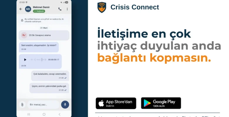 İnternetsiz Afet İletişimi: Türk Liseli Geliştiriciden Bluetooth Tabanlı Uygulama Crisis Connect!