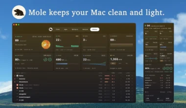macOS için Hepsi Bir Arada Temizlik ve Sistem Aracı: Mole