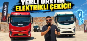 Yerli Üretim Elektrikli SANY Çekiciyi Test Ettik! 636 kWh Bataryalı Ağır Vasıta Sahada