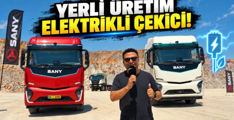 Yerli Üretim Elektrikli SANY Çekiciyi Test Ettik! 636 kWh Bataryalı Ağır Vasıta Sahada