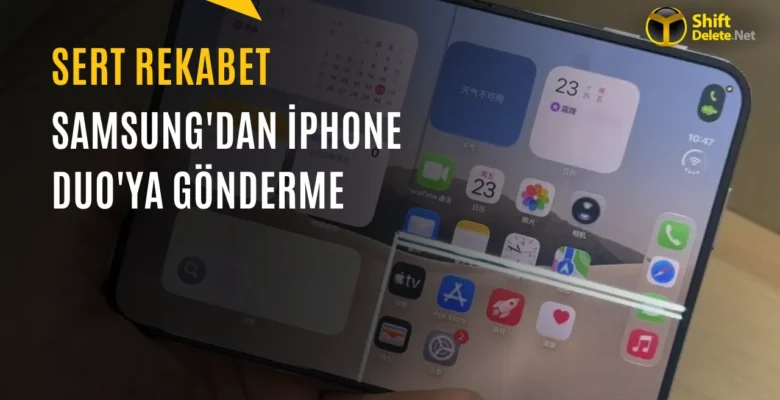 Samsung iPhone Duo’nun Kırılan Ekranıyla Dalga Geçti