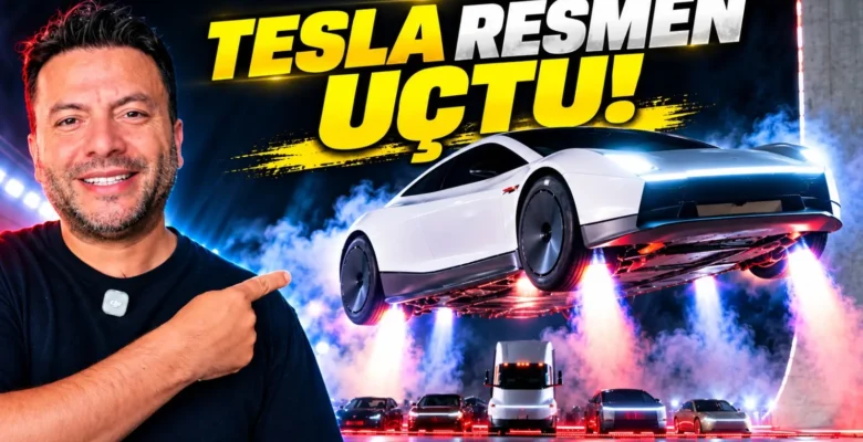 Tesla Uçan Otomobilini Duyurdu! 0-100 km/s 0.8 Saniye: Yeni Roadster SpaceX İle Çıldırdı!
